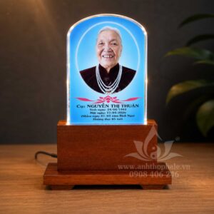 Ảnh thờ pha lê in màu 10x15cm nền xanh