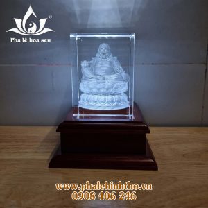 Phật di lặc khắc 3D kích thước 8x12x8cm