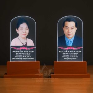 Ảnh thờ pha lê in màu không nền 12x20cm