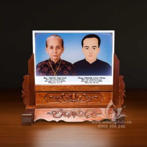 Ảnh thờ pha lê in màu ảnh đôi kt: 30x22cm - CNC