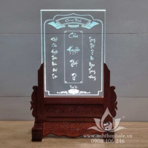 Cửu huyền thất tổ khắc laser 25x35cm - 01