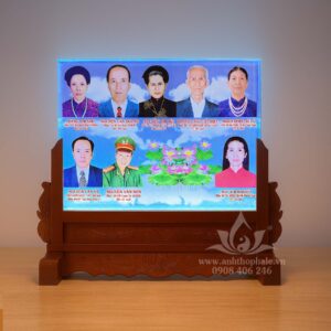Ảnh thờ pha lê in màu 40x30cm nhiều người