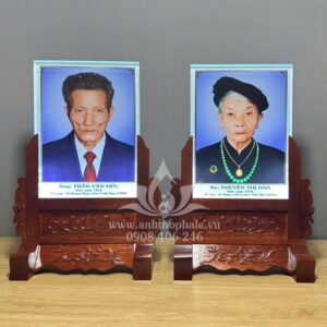 Ảnh thờ pha lê in màu 22x30cm đế CNC